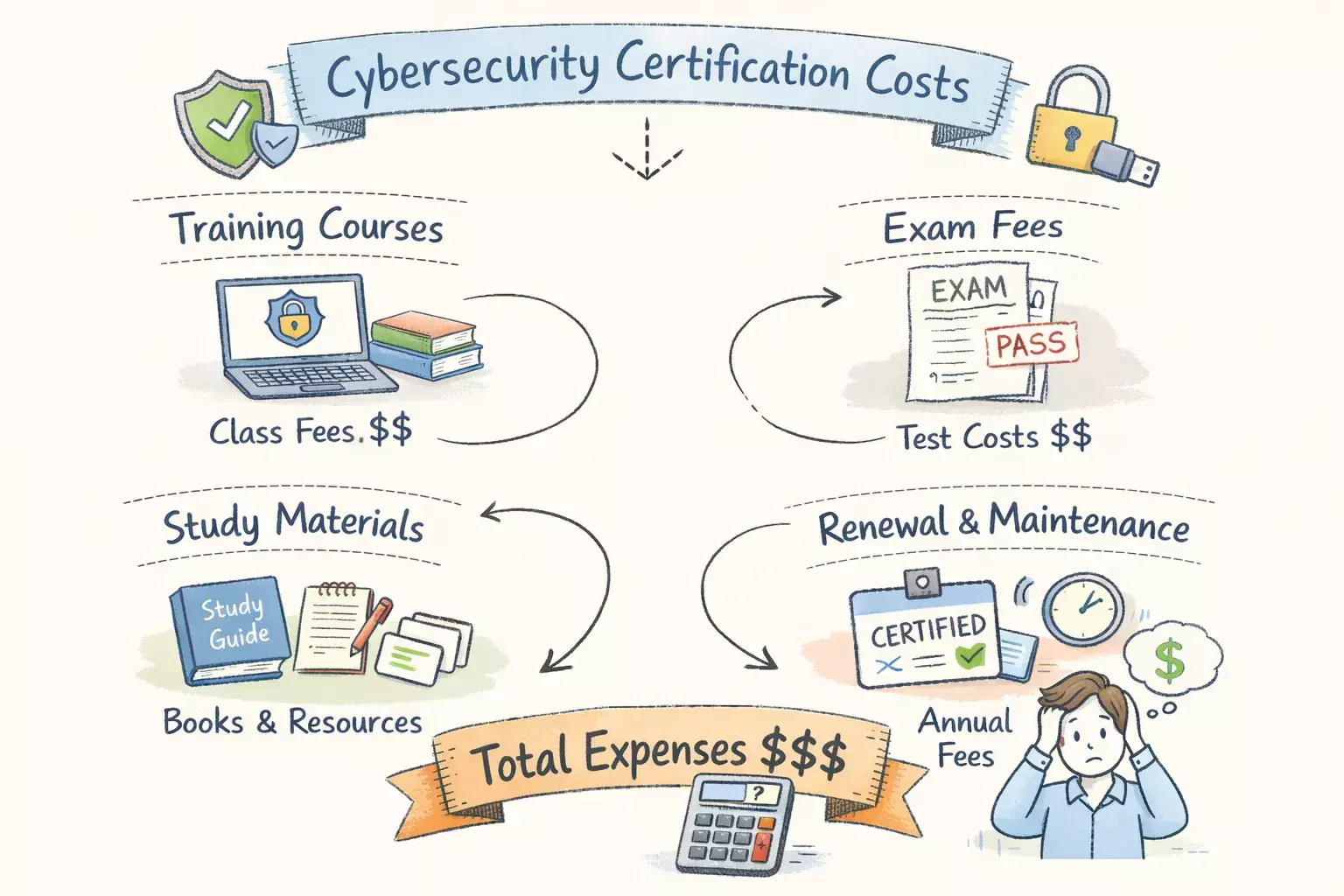 Typical Costs Associated with Obtaining a Cybersecurity Certification